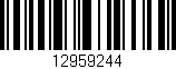 Código de barras (EAN, GTIN, SKU, ISBN): '12959244'