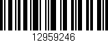 Código de barras (EAN, GTIN, SKU, ISBN): '12959246'