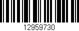 Código de barras (EAN, GTIN, SKU, ISBN): '12959730'