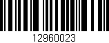 Código de barras (EAN, GTIN, SKU, ISBN): '12960023'