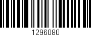 Código de barras (EAN, GTIN, SKU, ISBN): '1296080'