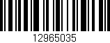 Código de barras (EAN, GTIN, SKU, ISBN): '12965035'