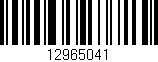 Código de barras (EAN, GTIN, SKU, ISBN): '12965041'