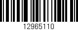 Código de barras (EAN, GTIN, SKU, ISBN): '12965110'