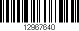Código de barras (EAN, GTIN, SKU, ISBN): '12967640'