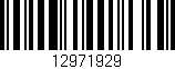 Código de barras (EAN, GTIN, SKU, ISBN): '12971929'