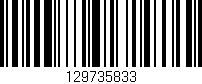 Código de barras (EAN, GTIN, SKU, ISBN): '129735833'