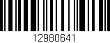 Código de barras (EAN, GTIN, SKU, ISBN): '12980641'