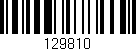 Código de barras (EAN, GTIN, SKU, ISBN): '129810'