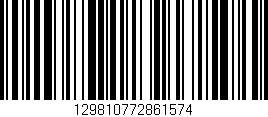 Código de barras (EAN, GTIN, SKU, ISBN): '129810772861574'