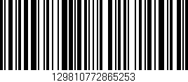 Código de barras (EAN, GTIN, SKU, ISBN): '129810772865253'