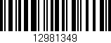 Código de barras (EAN, GTIN, SKU, ISBN): '12981349'