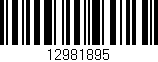 Código de barras (EAN, GTIN, SKU, ISBN): '12981895'