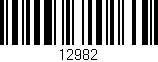 Código de barras (EAN, GTIN, SKU, ISBN): '12982'