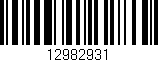 Código de barras (EAN, GTIN, SKU, ISBN): '12982931'
