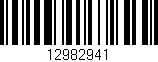 Código de barras (EAN, GTIN, SKU, ISBN): '12982941'