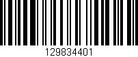 Código de barras (EAN, GTIN, SKU, ISBN): '129834401'