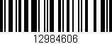 Código de barras (EAN, GTIN, SKU, ISBN): '12984606'