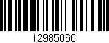 Código de barras (EAN, GTIN, SKU, ISBN): '12985066'