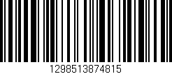 Código de barras (EAN, GTIN, SKU, ISBN): '1298513874815'