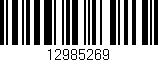 Código de barras (EAN, GTIN, SKU, ISBN): '12985269'