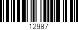 Código de barras (EAN, GTIN, SKU, ISBN): '12987'