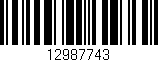 Código de barras (EAN, GTIN, SKU, ISBN): '12987743'