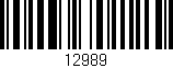 Código de barras (EAN, GTIN, SKU, ISBN): '12989'