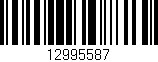 Código de barras (EAN, GTIN, SKU, ISBN): '12995587'