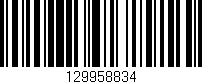 Código de barras (EAN, GTIN, SKU, ISBN): '129958834'