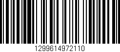 Código de barras (EAN, GTIN, SKU, ISBN): '1299614972110'