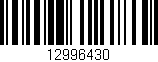 Código de barras (EAN, GTIN, SKU, ISBN): '12996430'