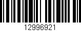 Código de barras (EAN, GTIN, SKU, ISBN): '12996921'