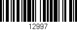 Código de barras (EAN, GTIN, SKU, ISBN): '12997'