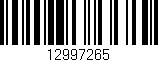 Código de barras (EAN, GTIN, SKU, ISBN): '12997265'