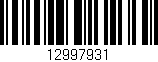 Código de barras (EAN, GTIN, SKU, ISBN): '12997931'