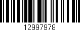Código de barras (EAN, GTIN, SKU, ISBN): '12997978'