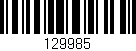 Código de barras (EAN, GTIN, SKU, ISBN): '129985'