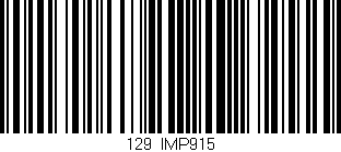 Código de barras (EAN, GTIN, SKU, ISBN): '129/IMP915'