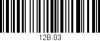 Código de barras (EAN, GTIN, SKU, ISBN): '12B.03'