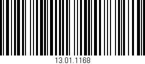 Código de barras (EAN, GTIN, SKU, ISBN): '13.01.1168'