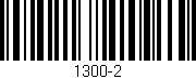 Código de barras (EAN, GTIN, SKU, ISBN): '1300-2'