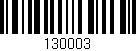 Código de barras (EAN, GTIN, SKU, ISBN): '130003'