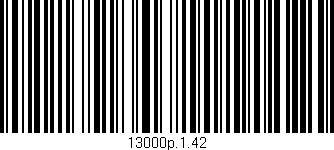 Código de barras (EAN, GTIN, SKU, ISBN): '13000p.1.42'