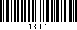 Código de barras (EAN, GTIN, SKU, ISBN): '13001'