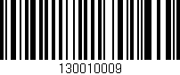 Código de barras (EAN, GTIN, SKU, ISBN): '130010009'