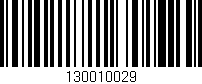 Código de barras (EAN, GTIN, SKU, ISBN): '130010029'