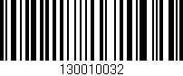 Código de barras (EAN, GTIN, SKU, ISBN): '130010032'