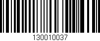 Código de barras (EAN, GTIN, SKU, ISBN): '130010037'
