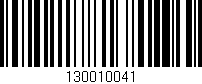 Código de barras (EAN, GTIN, SKU, ISBN): '130010041'